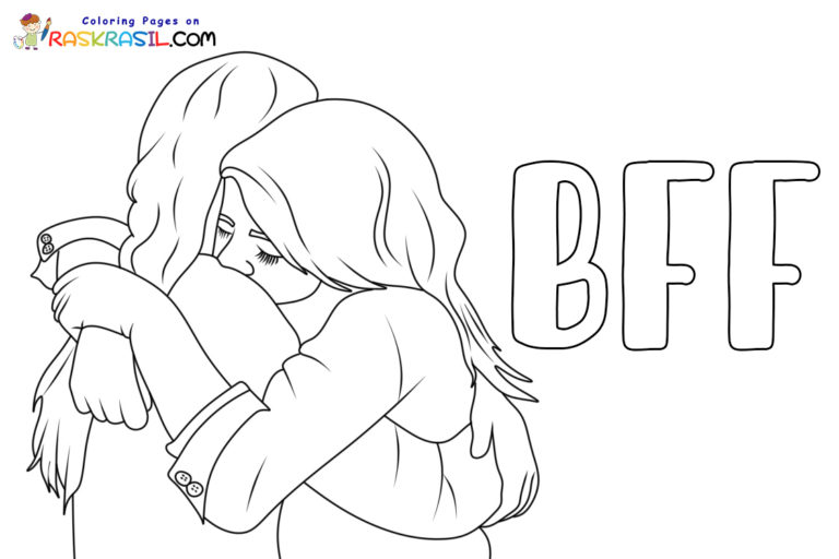 Coloriage BFF à imprimer