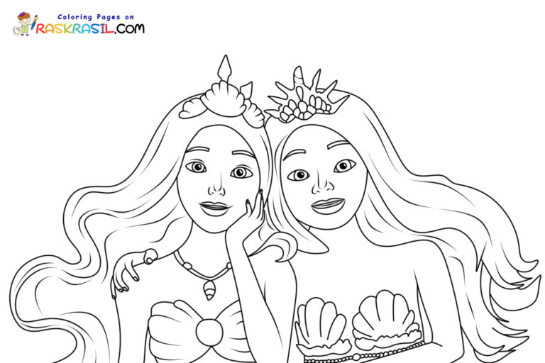 Barbie Mermaid Coloring Pages