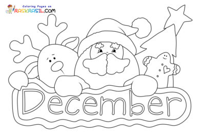 Ausmalbilder Dezember | Malvorlagen zum Ausdrucken