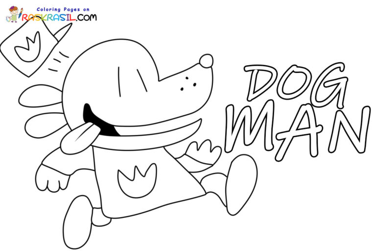 Dog Man Coloring Pages