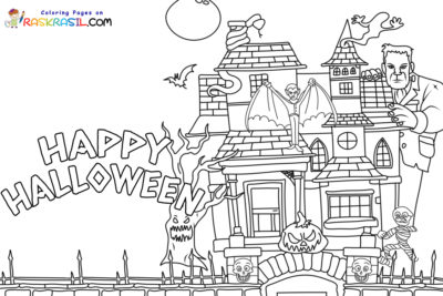 Haunted House Coloring Pages