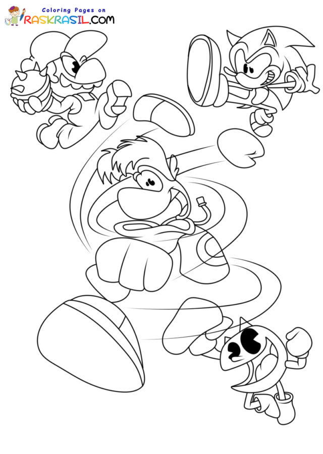 Desenhos de Super Smash Bros para Colorir