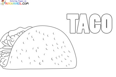 Taco Coloring Pages