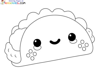 Kolorowanki Taco | Darmowe Malowanki do wydruku