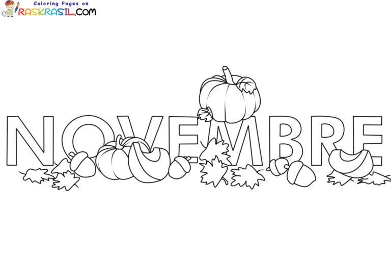 Coloriage Novembre à imprimer