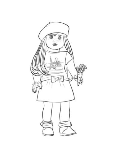American Girl Doll Coloring Pages