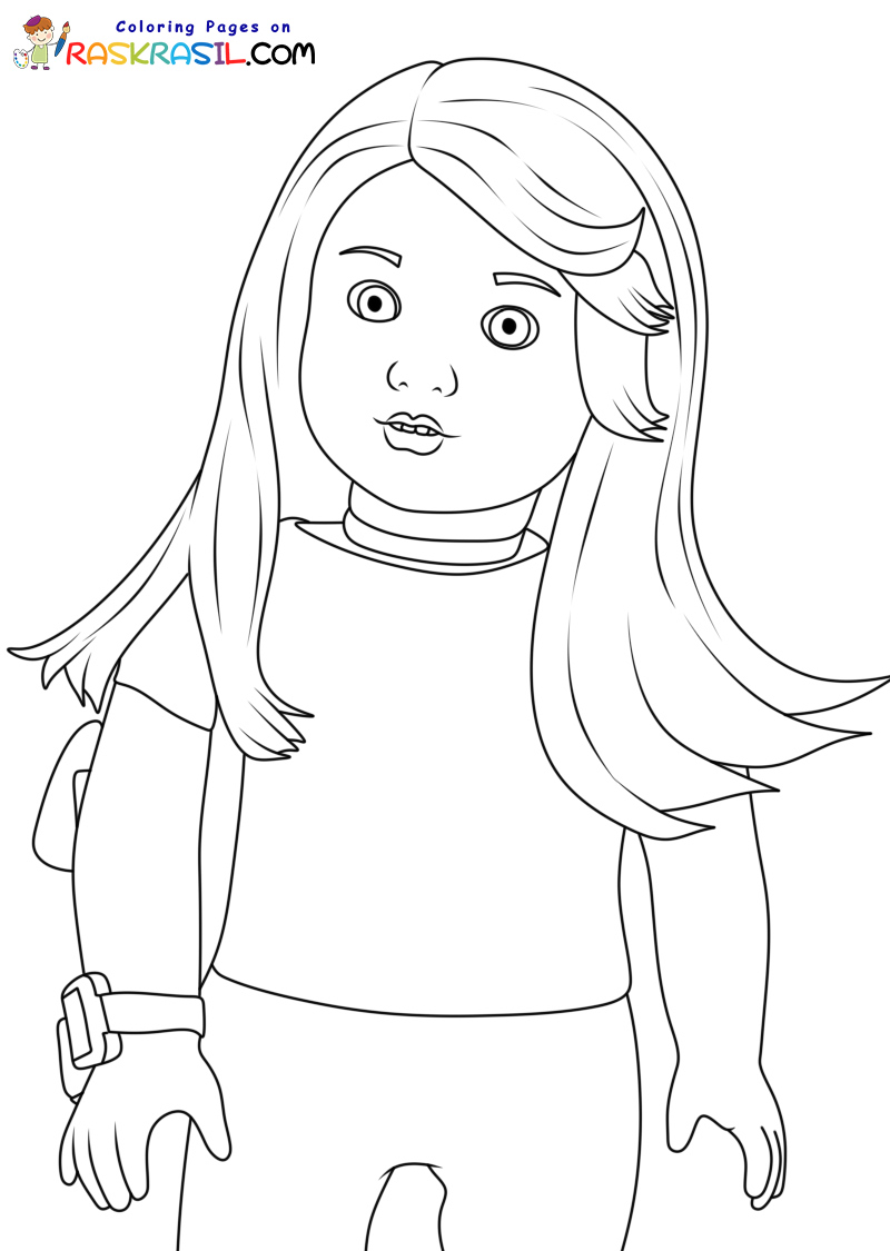 American Girl Doll Coloring Pages