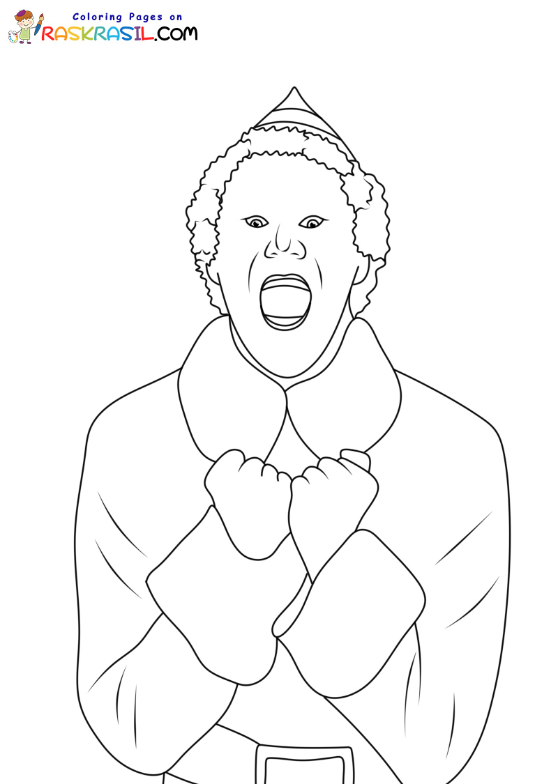 Buddy The Elf Coloring Pages