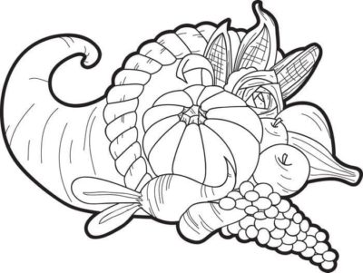 Dibujos de Cornucopia para Colorear