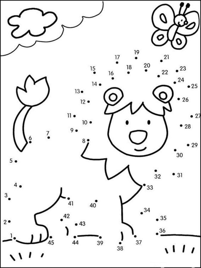 Fall Dot To Dot Coloring Pages