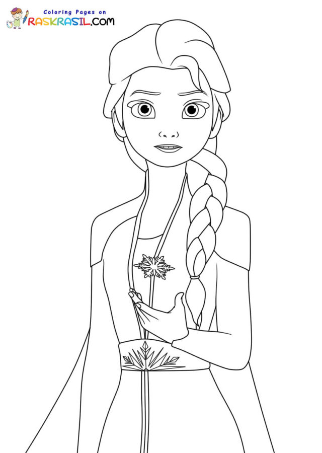 Dibujos de Elsa para Colorear