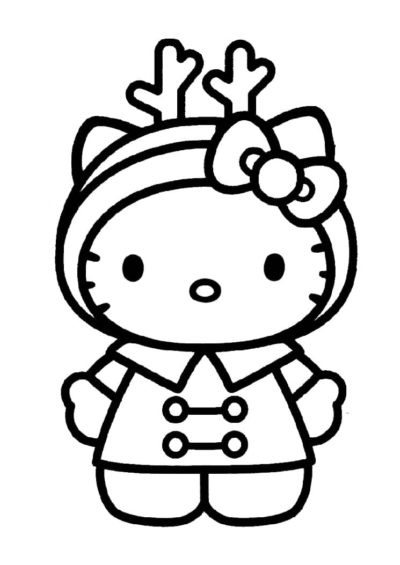 ausmalbilder weihnachten hello kitty