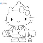 Raskrasil.com-Coloring-Pages-Hello-Kitty-with-Snowboard-Christmas