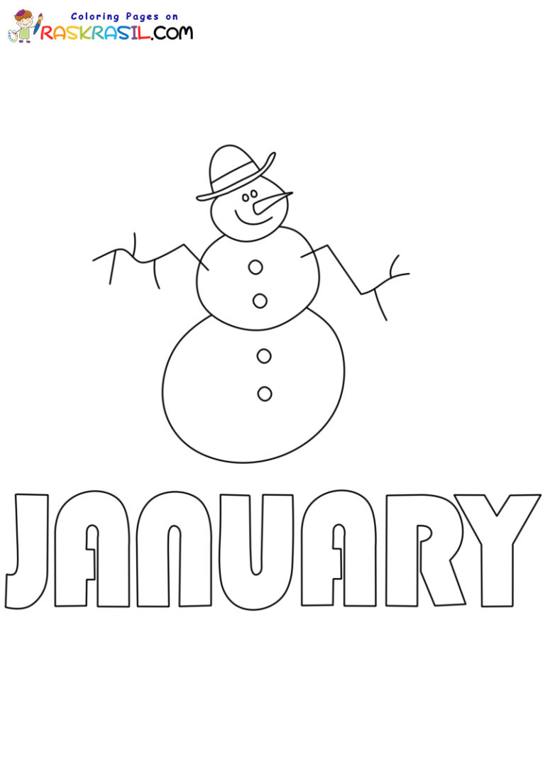 January Coloring Pages