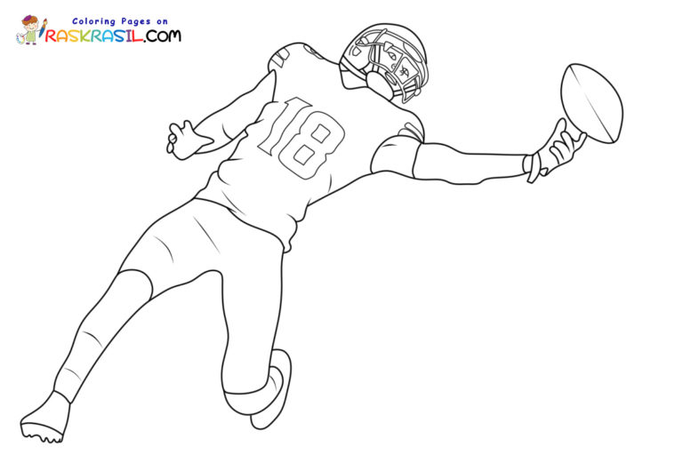 Justin Jefferson Coloring Pages