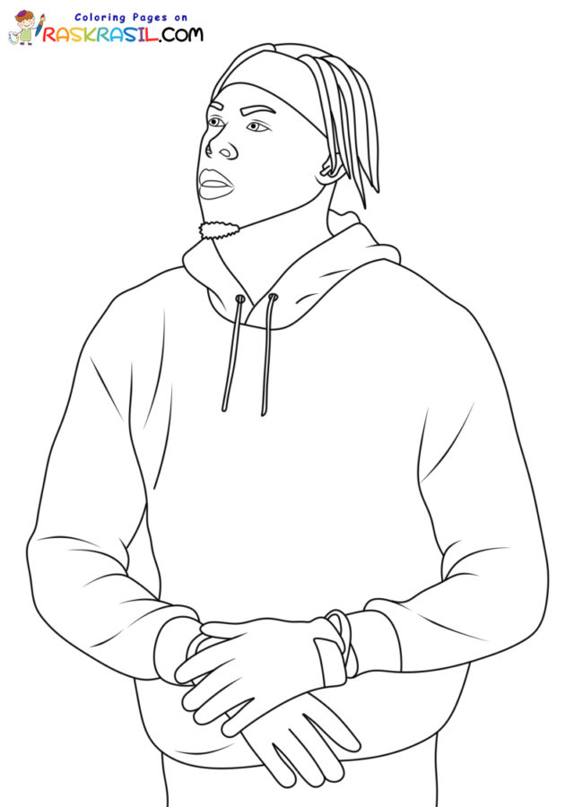 Justin Jefferson Coloring Pages Printable for Free Download