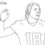 Raskrasil.com-Coloring-Pages-Justin-Jefferson-Player-number-18