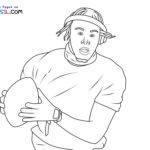 Raskrasil.com-Coloring-Pages-Justin-Jefferson-in-training