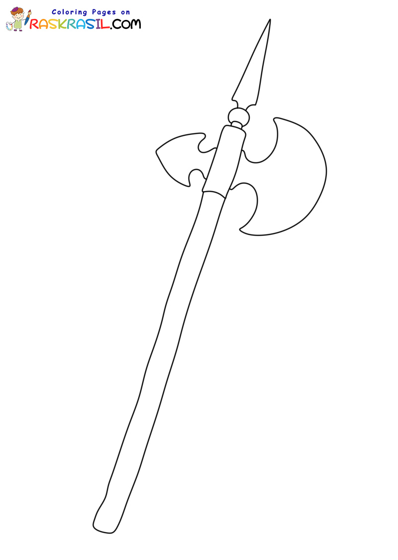 Raskrasil.com-Coloring-Pages-Medieval-Ax
