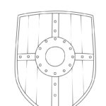 Raskrasil.com-Coloring-Pages-Medieval-Wooden-Shield