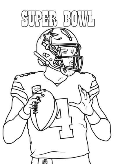 10 Football Player Coloring Pages for Every Aspiring Star