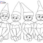 Raskrasil.com-Four-Christmas-Elves-Coloring-Pages