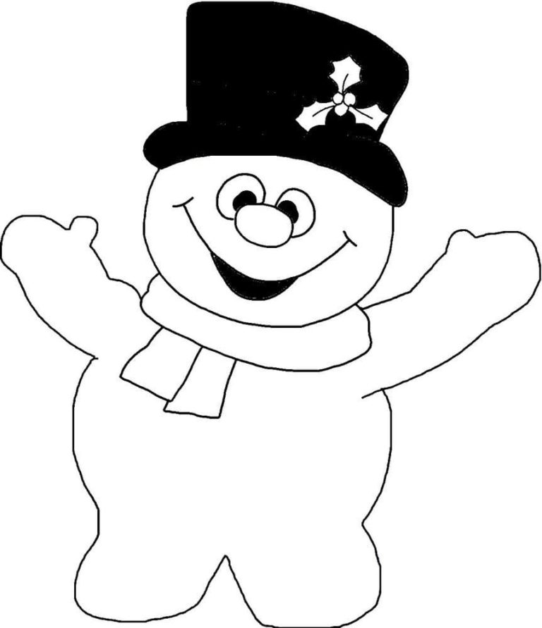Kolorowanki Frosty the Snowman | Malowanki do wydruku