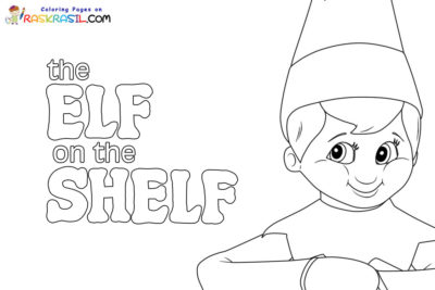 Elf on the Shelf Coloring Pages