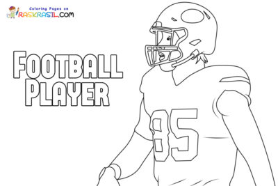 Football Player Coloring Pages