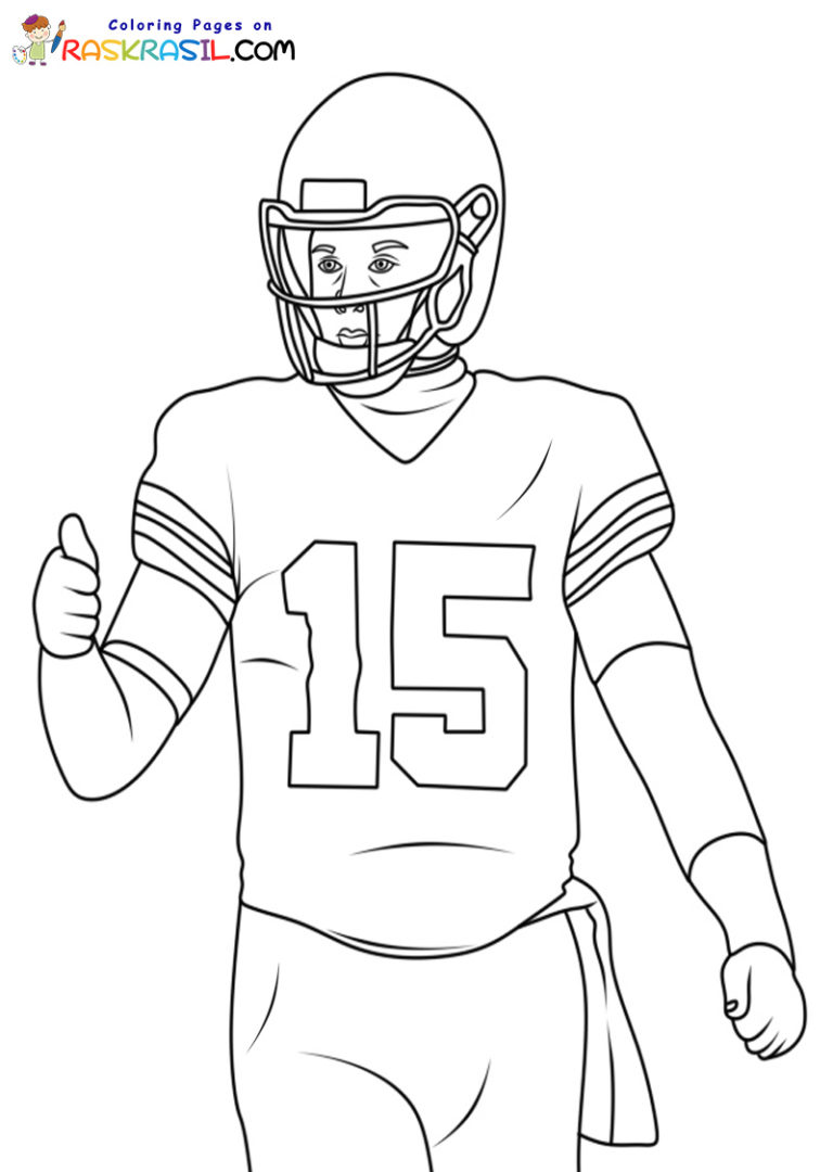 Dibujos de Fútbol Americano para Colorear
