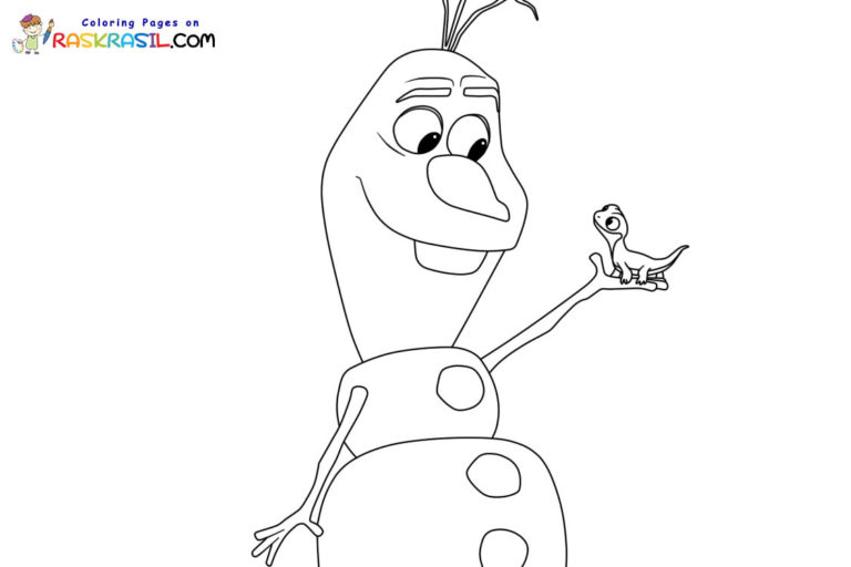 Coloriage Olaf à imprimer