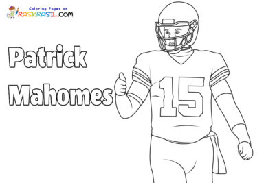 Patrick Mahomes Coloring Pages