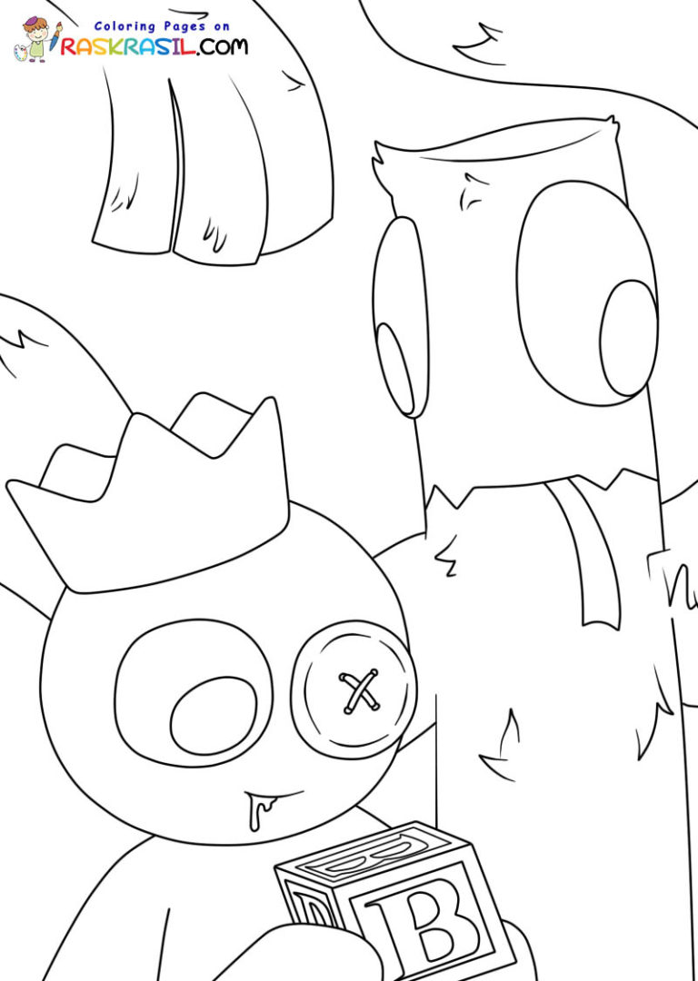 Dibujos Rainbow Friends para Colorear