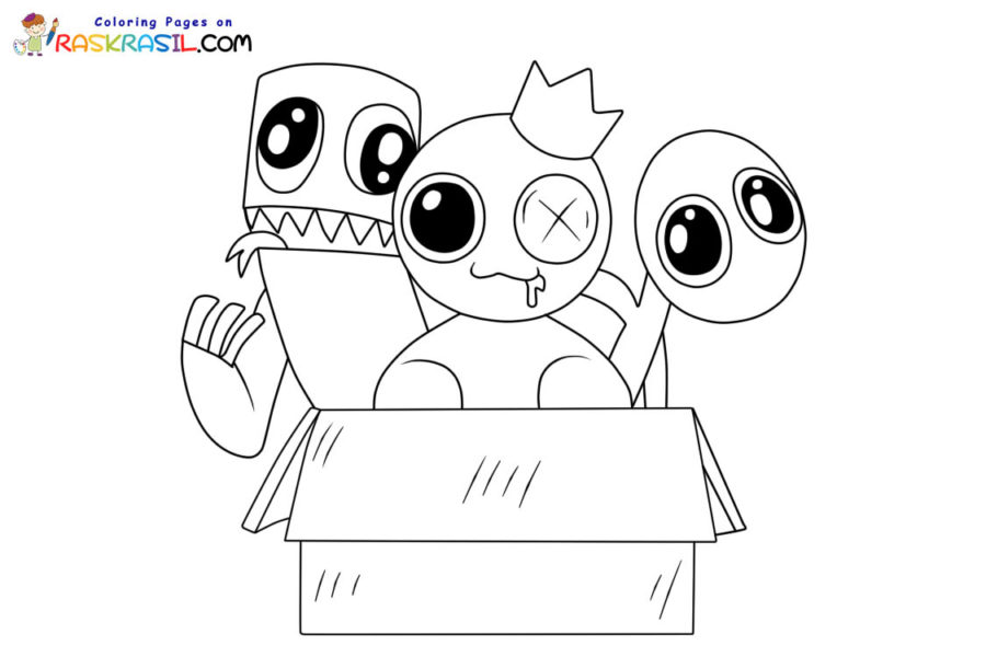 Rainbow Friends Coloring Pages