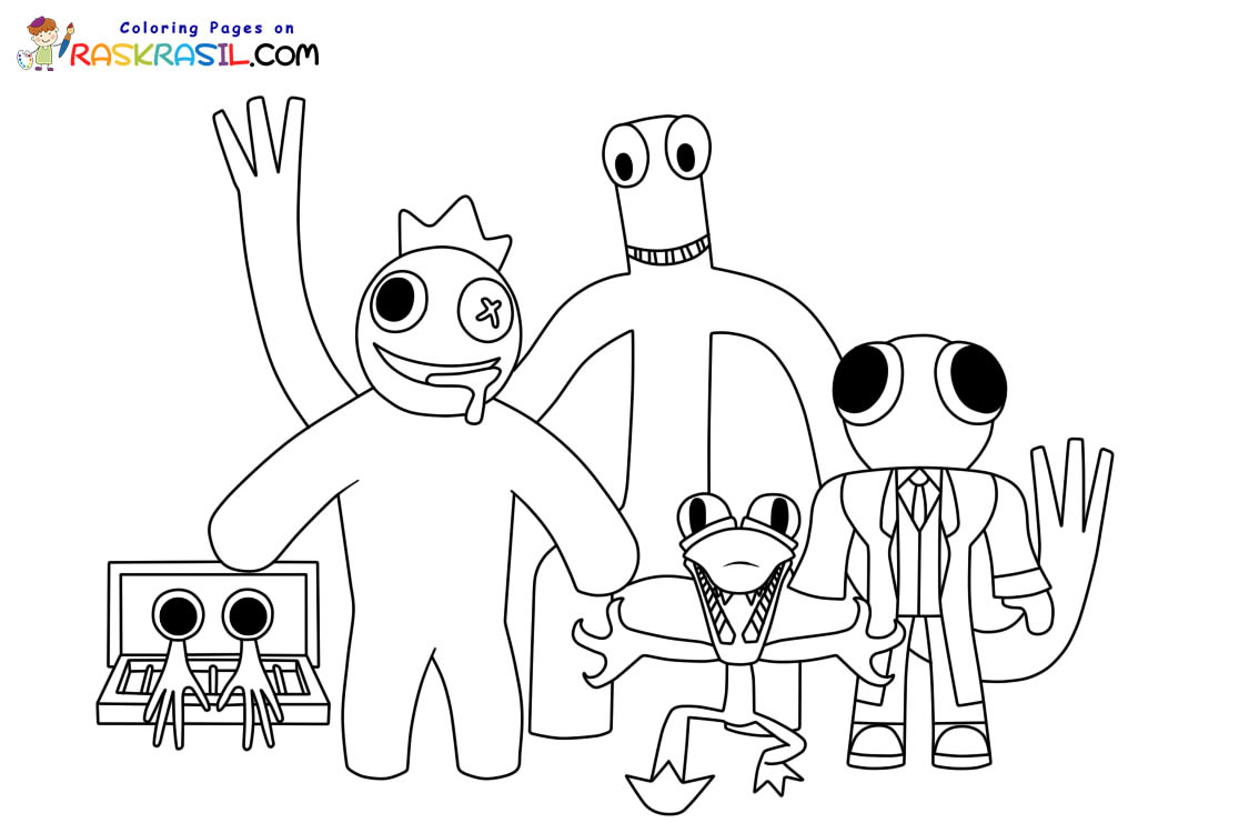 Coloriage Rainbow Friends Imprimer Coloriage Rainbow Friends Imprimer