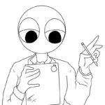 Raskrasil.com-Red-Rainbow-Friends-Roblox-Coloring-Page-2