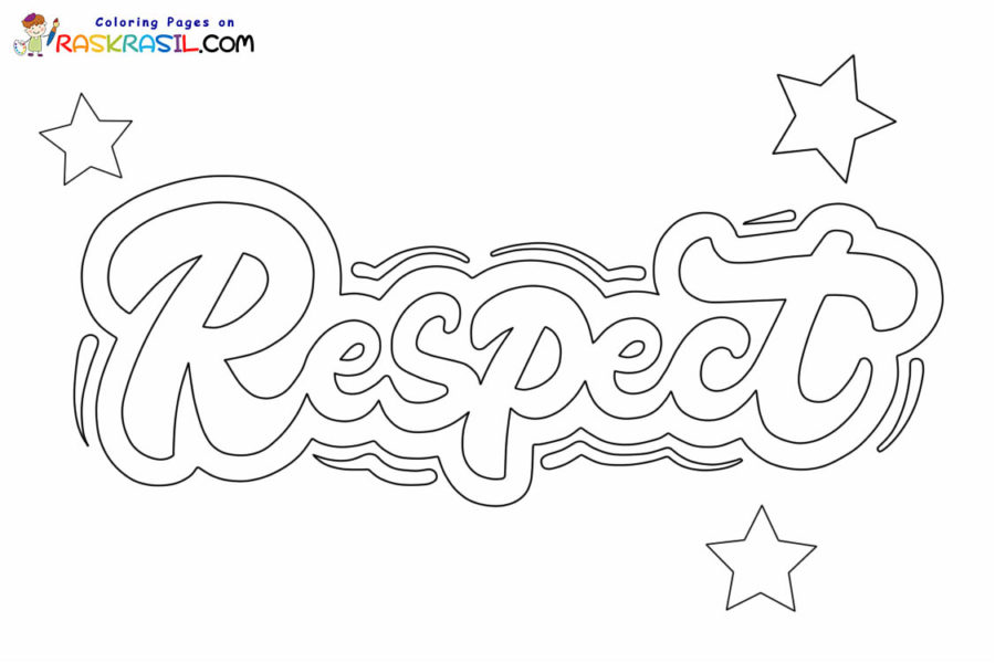 Ausmalbilder Respekt | Kostenlos Malvorlagen zum Ausdrucken