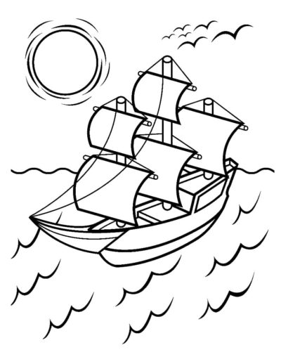 Desenhos do Mar para Colorir