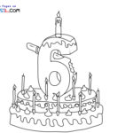 Raskrasil.com-6-Years-Old-Coloring-Pages-Cake