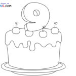 Raskrasil.com-9-Years-Old-Coloring-Pages-Cake