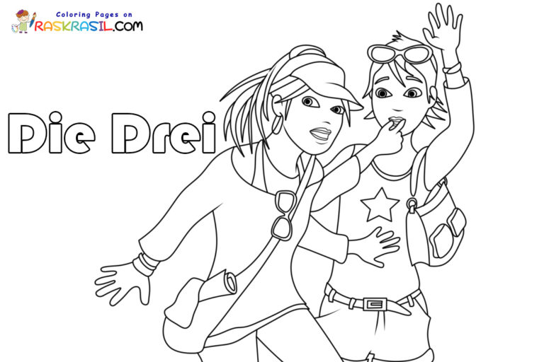 Ausmalbilder Die drei !!! Malvorlagen Kostenlos zum Ausdrucken