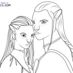 Raskrasil.com-Avatar-2-Neytiri-and-Jake Sully-Coloring-Pages