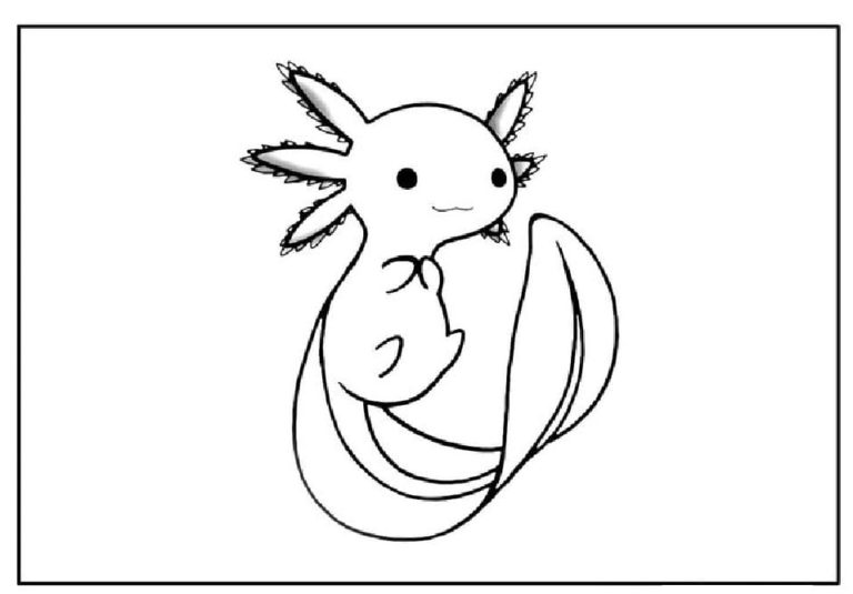Dibujos de Ajolote para Colorear