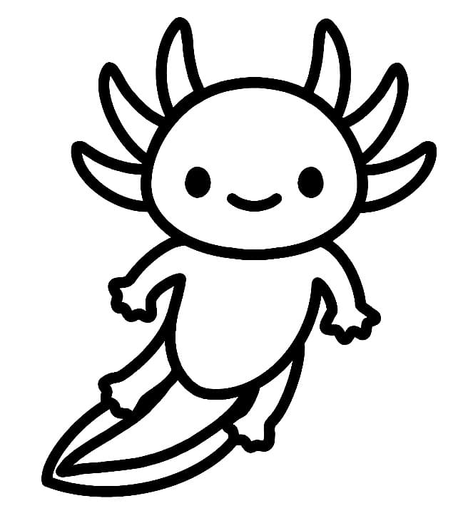 Axolotl Coloring Pages