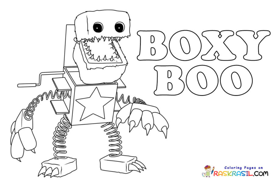 Ausmalbilder Boxy Boo | Kostenlos Malvorlagen zum Ausdrucken
