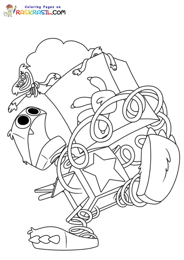 Boxy Boo Coloring Pages