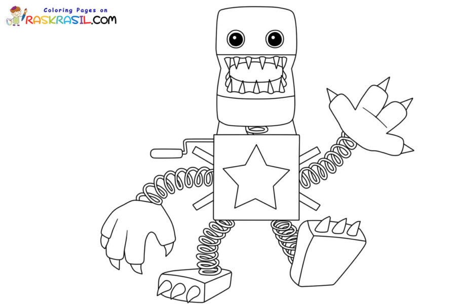 Boxy Boo Coloring Pages