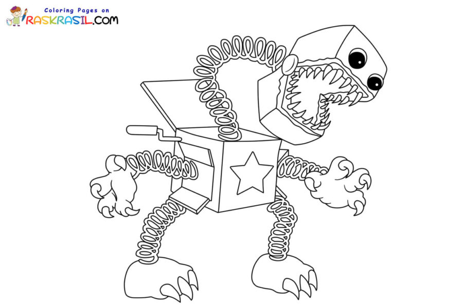 Boxy Boo Coloring Pages