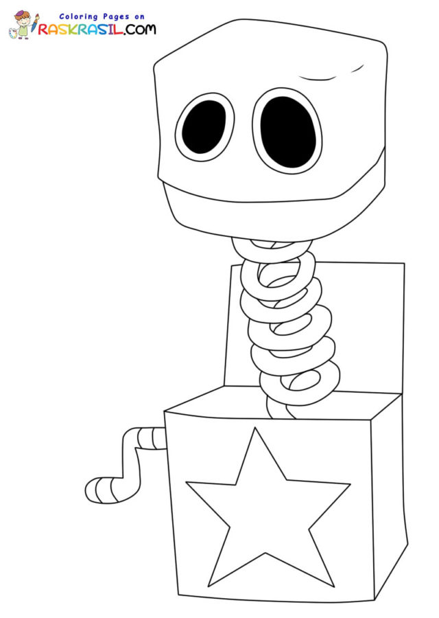 Boxy Boo Coloring Pages