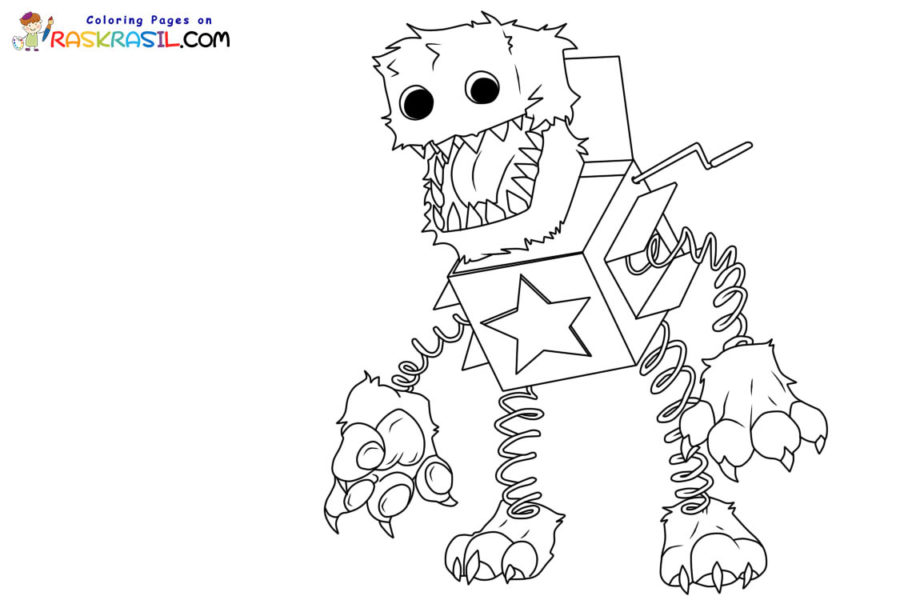 Boxy Boo Coloring Pages